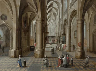 Um interior da catedral, 1657